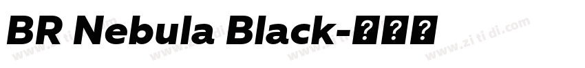 BR Nebula Black字体转换